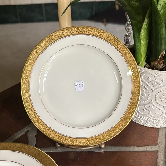 Limoges Set of 5 Small Plated - Picture 10 of 11